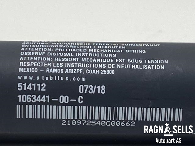 Dørstopper til Tesla Model X 2016-->>  (STABILUS|1063441-00-C|514112|)