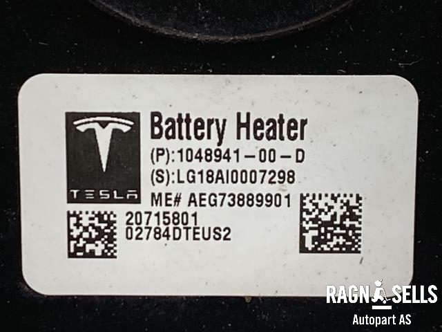 Batterivarmer/kjøl til Tesla Model X 2016-->>  (LG|1048941-00-D|)
