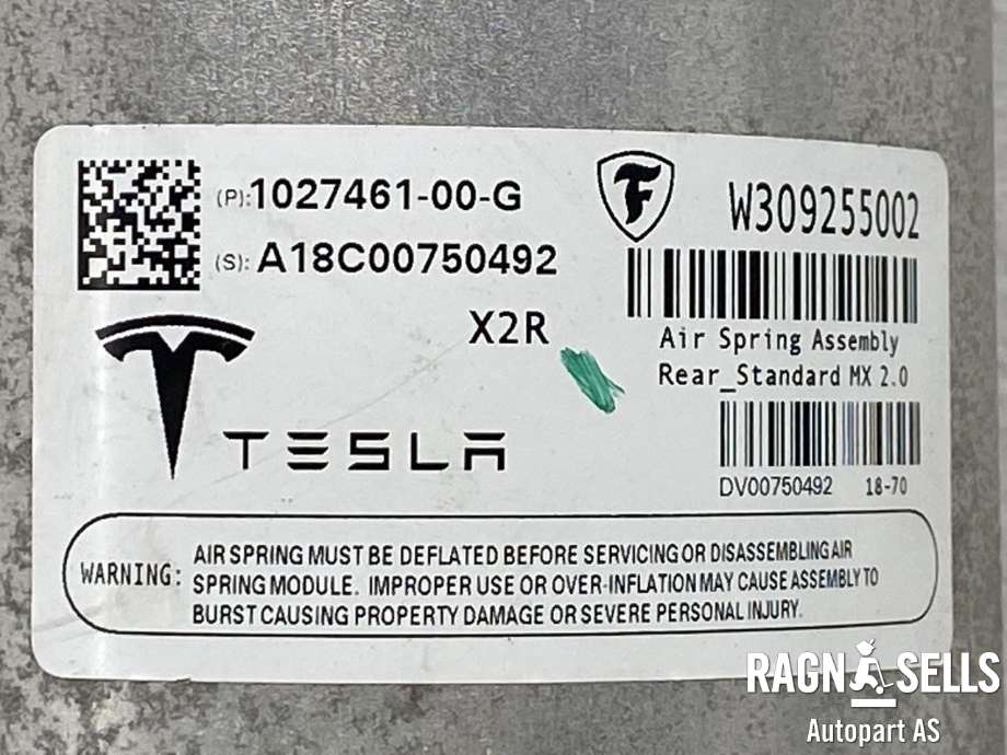 Fjærbein høyre bak til Tesla Model X 2016-->>  (102746100G|)