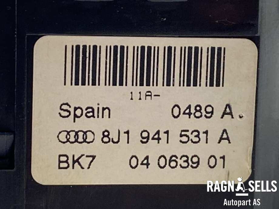 Bryter lys til Audi A3 2009-2012 (Type II, Fase 2)  (8J1 941 531 A|)