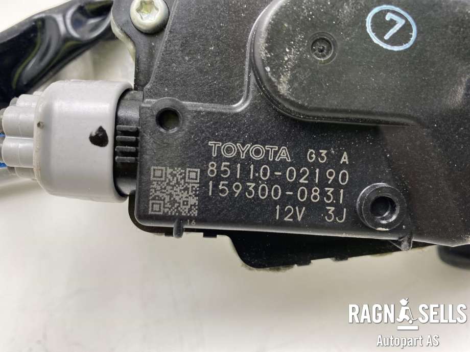 Viskermotor frontrute komplett m/overføring til Toyota Auris 2007-2010 (Type I, Fase 1)  (8515002170||8511002190)