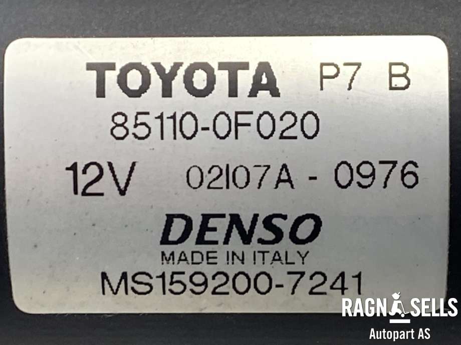 Viskermotor frontrute komplett m/overføring til Toyota Verso 2004-2009 (Type II)  (DENSO|85110-0F020|02I07A-0976|MS159200-7241)
