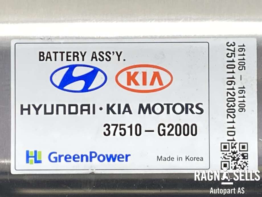 Batteripakke hybrid til Kia Niro 2016-2021  (GREENPOWER|37510-G2000|37501-G5000|37583-A8000)