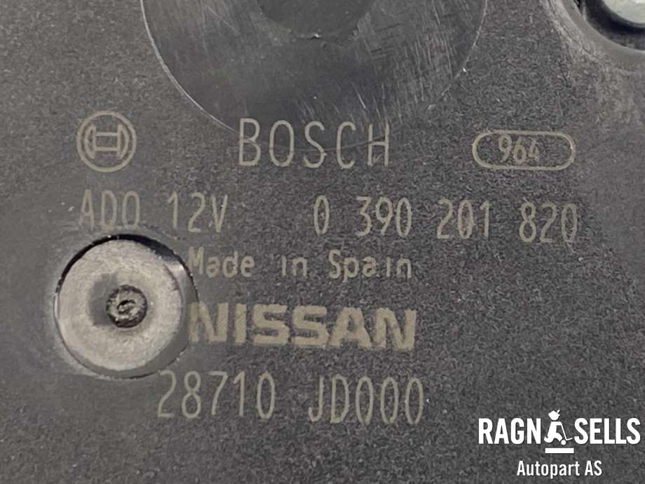 Viskermotor bakrute til Nissan Qashqai 2010-2014 (Type I, Fase 2)  (BOSCH|0 390 201 820|28710 JD000|)