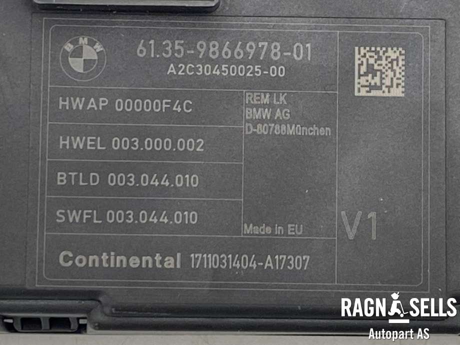 Styreenhet diverse til BMW 3-Serie 2012-2018 (F30/F31/F34) (F30/F31/F34) (CONTINENTAL|61 35 9 499 001|61 35 9 866 978|1711031404-A17307|A2C30450025-00)
