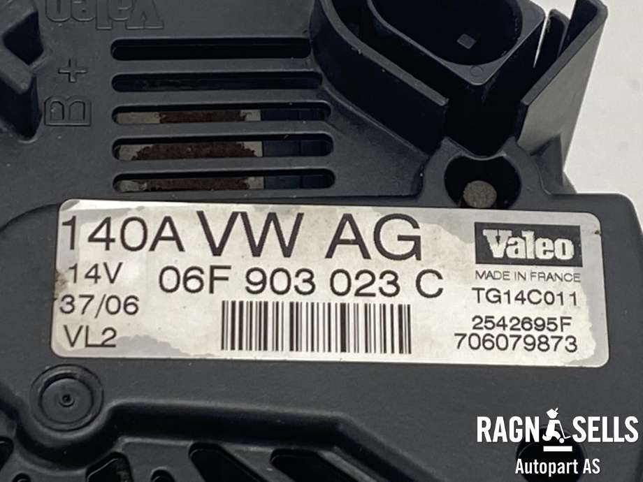 Dynamo diesel til VW Golf, Plus/Cross 2005-2009 (Fase 1)  (VALEO|03L903023F|03L903023FX|06F903023A|06F903023AX|06F903023C|06F903023CX|06F903023F|06F903023FX|06F903023H|06F903023HX|TG14C011|2542695F)