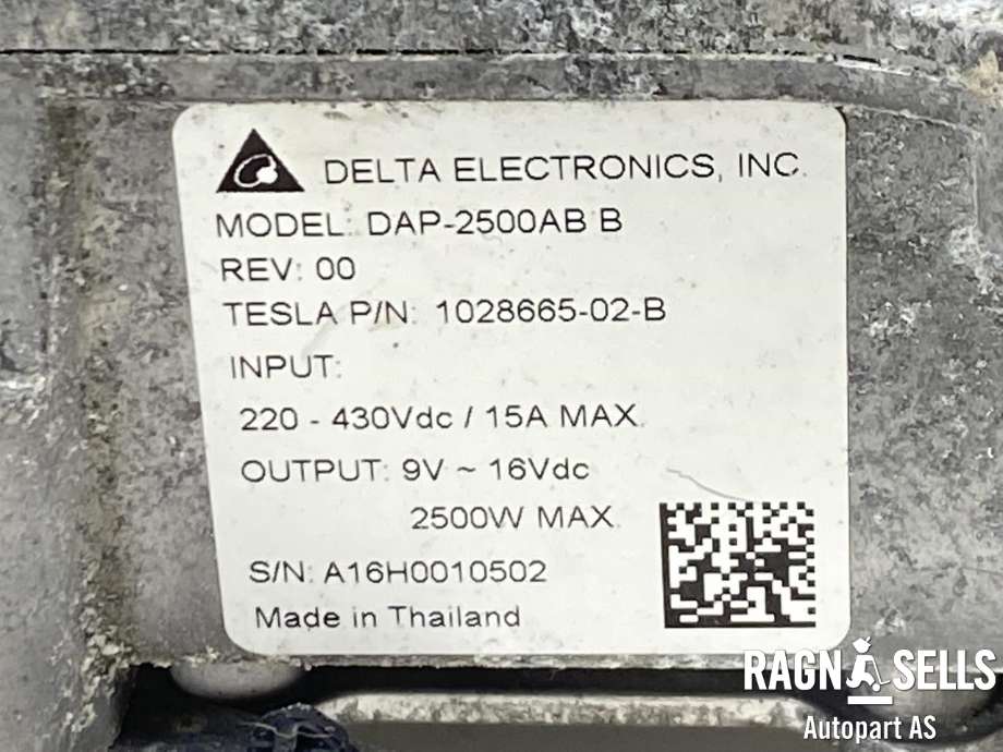 DCDC converter elbil til Mercedes B-Klasse 2011-2018 (W246) (W246) (DELTA ELECTRONICS|1028665-02-B|DAP-2500AB B|A16H0010502)