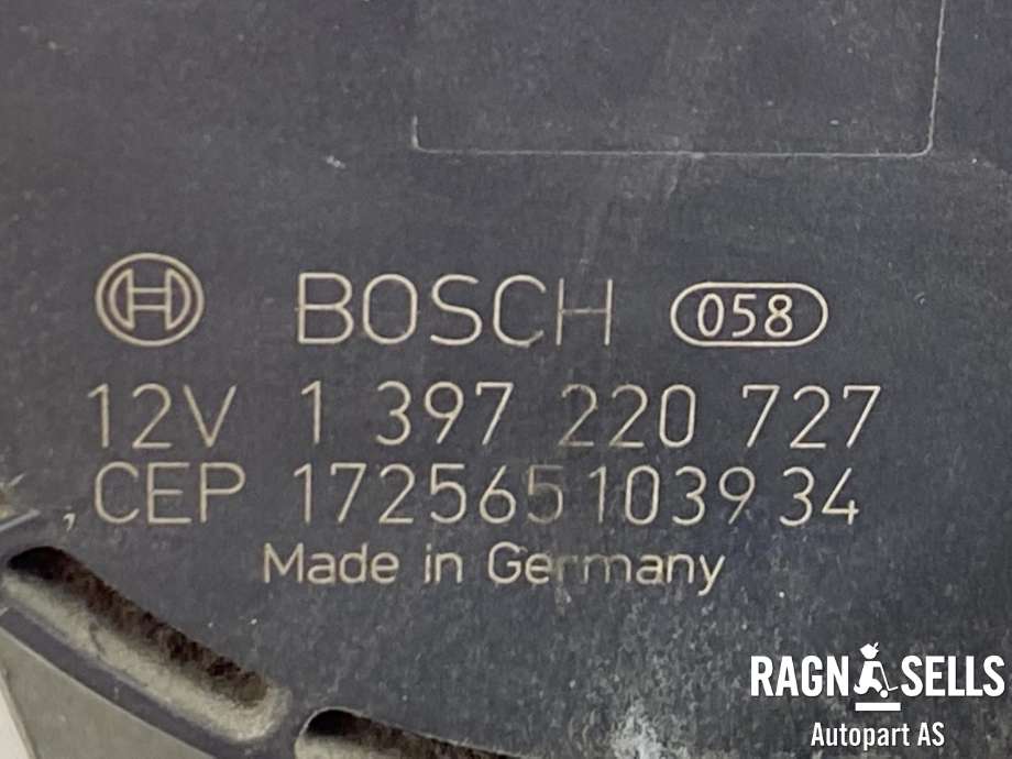 Viskermotor frontrute komplett m/overføring til VW Caddy 2015-2020 (Type III, Fase 3)  (BOSCH|2K1 955 023 J|2K1 955 023 H|)