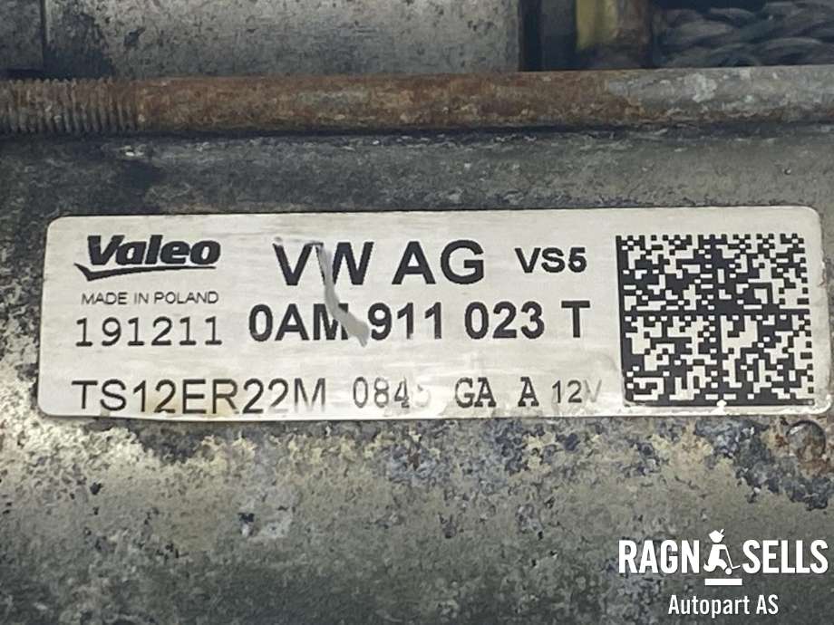 Starter til Škoda Octavia 2009-2013 (Type II, Fase 2)  (VALEO|0AM911023K|0AM911023KX|0AM911023T|0AM911023TX|191211|TS12ER22M)