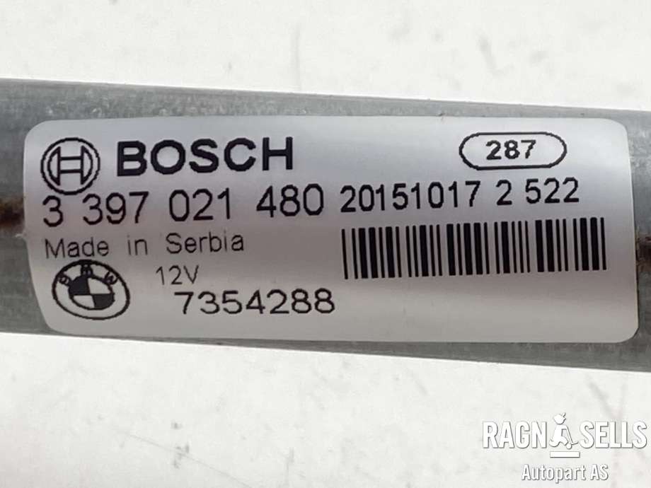 Viskermotor frontrute komplett m/overføring til Mini One/Cooper 2014-->> (F54-57) (F54-57) (BOSCH|61 61 5 A36 E79|7354288|0 390 243 531)