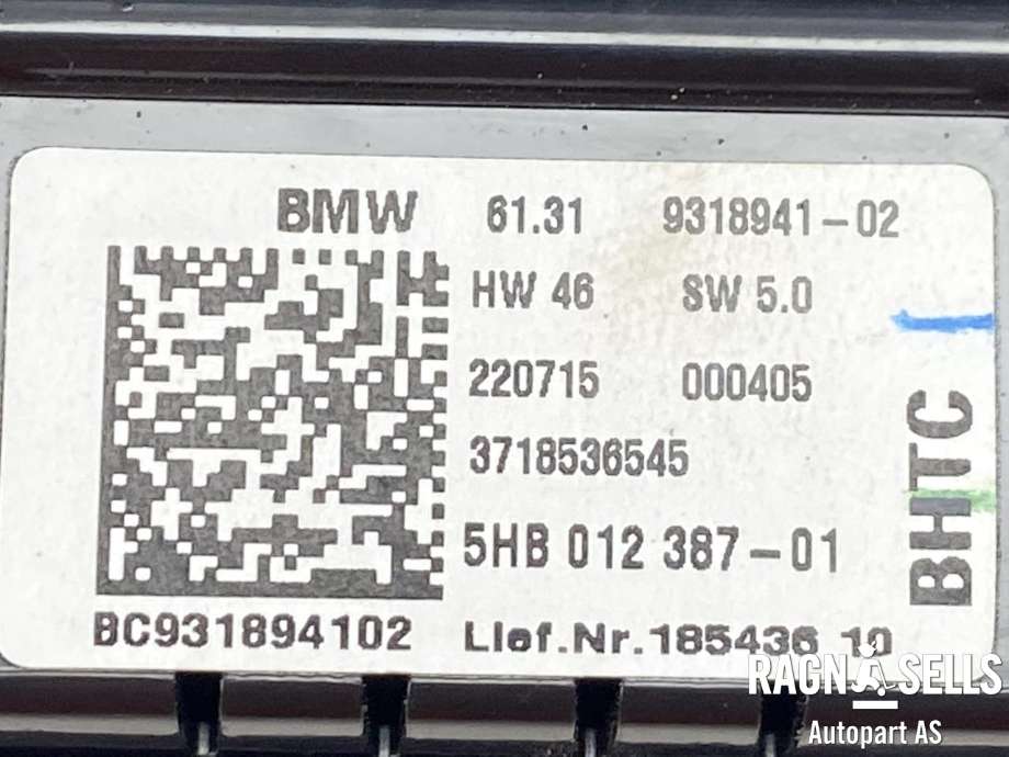Varmeapparat betjening til Mini One/Cooper 2014-->> (F54-57) (F54-57) (61 31 9 318 941|9318941|5HB 012 387-01|3718536545)