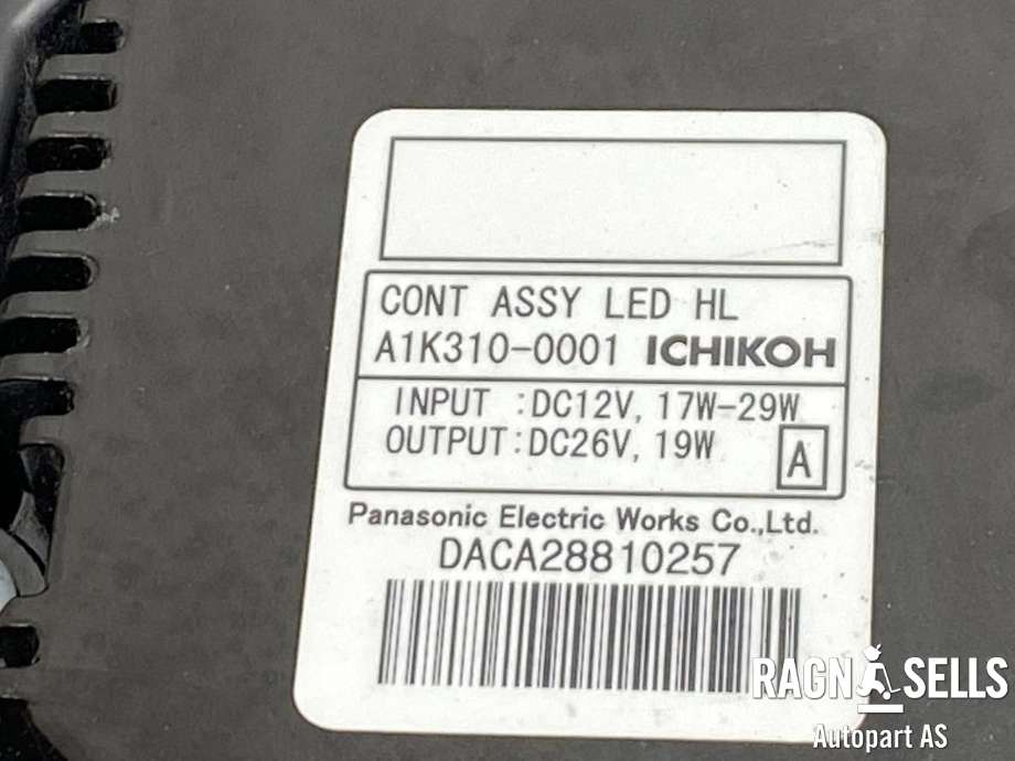 Frontlykt venstre full-LED til Nissan Leaf 2011-2017 (Type I)  (ICHIKOH|260603NA3C|DACA28810257|)