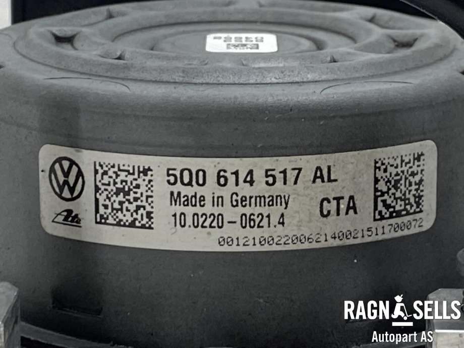 ABS sentral til Audi A3 2012-2016 (Type III, Fase 1)  (ATE|5Q0 614 517 AL|5Q0 614 235|5Q0 907 379 AK| 615424000EF)
