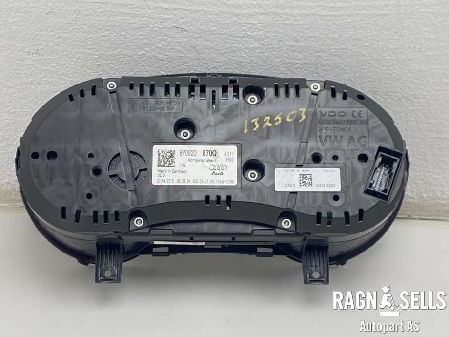 Instrumentpanel til Audi A3 2012-2016 (Type III, Fase 1)  (8V0 920 870 Q|A2C53427456 AR|)