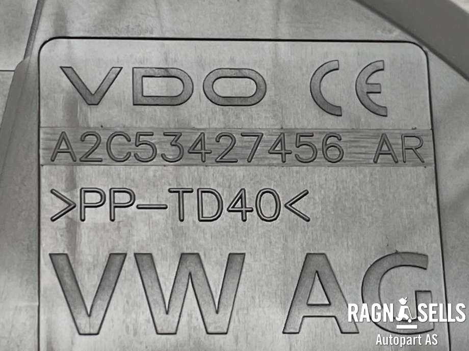 Instrumentpanel til Audi A3 2012-2016 (Type III, Fase 1)  (8V0 920 870 Q|A2C53427456 AR|)