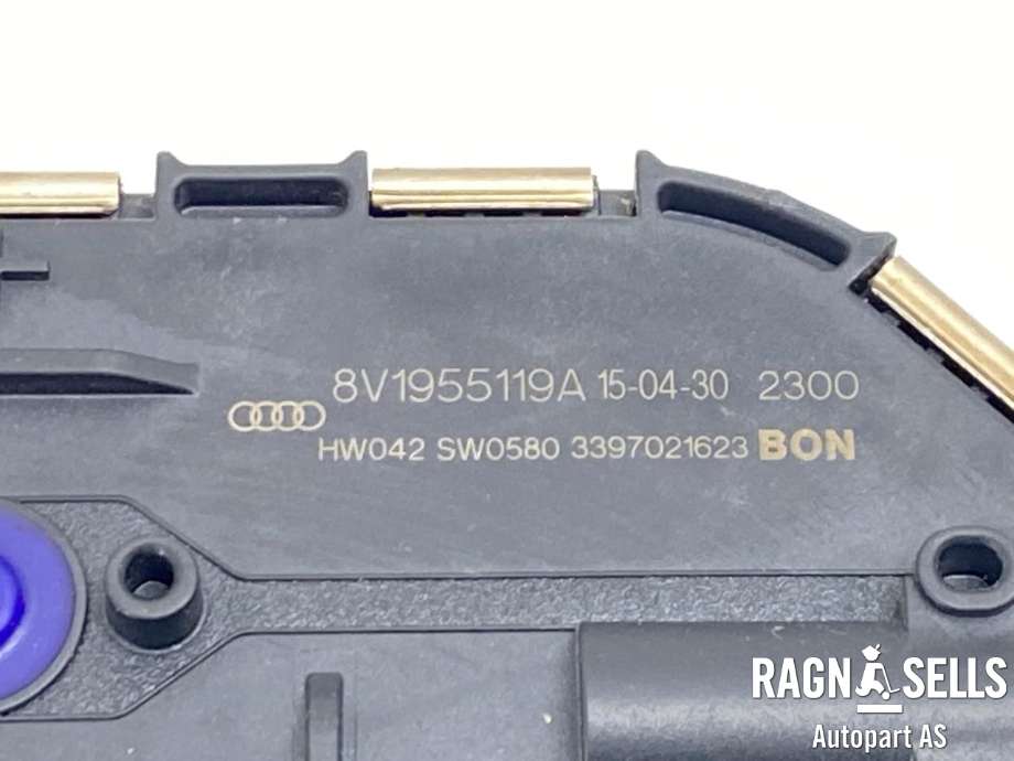 Viskermotor frontrute komplett m/overføring til Audi A3 2012-2016 (Type III, Fase 1)  (BOSCH|8V1 955 023 D|)
