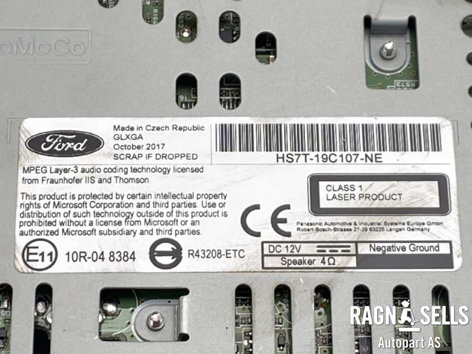 Bilstereo til Ford Mondeo 2014-2019 (Type V, Fase 1) (HS7T-19C107-NE|CQ-FJ24F5AEC|)