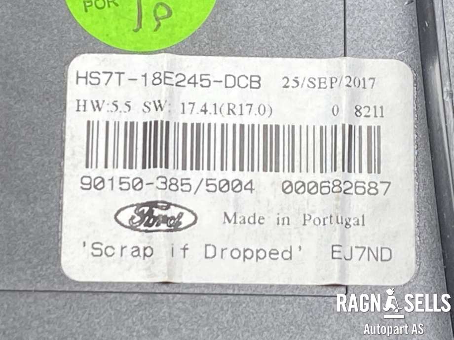 Bilstereo betjeningspanel til Ford Mondeo 2014-2019 (Type V, Fase 1)  (HS7T-18E245-DCB|18E245|)