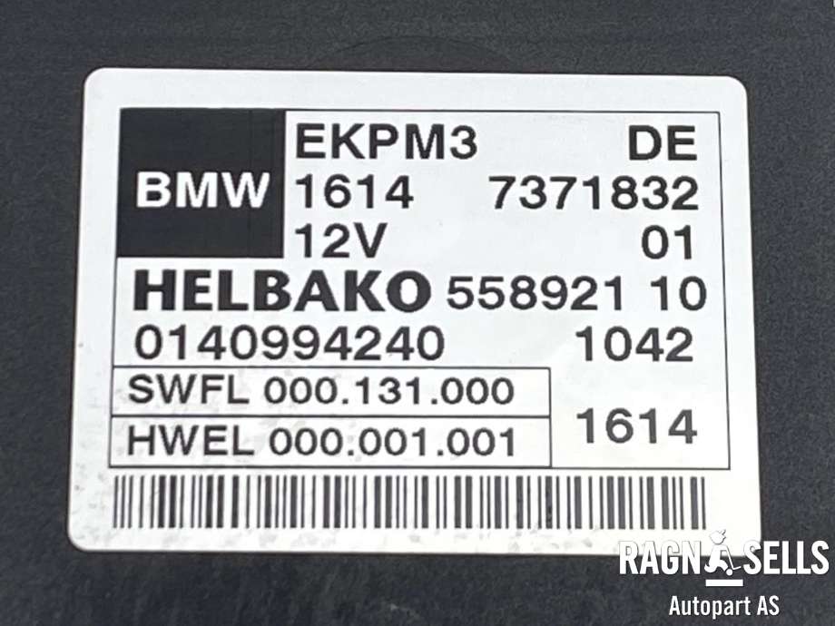 Styreenhet diverse til BMW 3-Serie 2012-2018 (F30/F31/F34) (F30/F31/F34) (HELBAKO|16 14 7 411 596|16 14 7 371 832|0140994240)