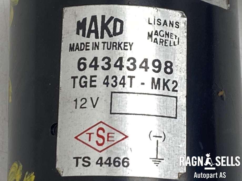 Viskermotor frontrute til Fiat Doblo 2006-2010 (Type I, Fase 2) (MAKO|64343498|TGE 434T-MK2|)