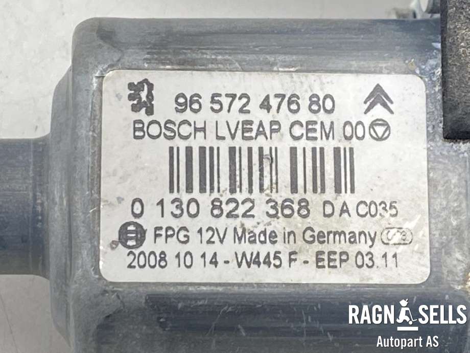 Ruteheis venstre foran til Peugeot 308 2011-2013 (Type I, Fase 2)  (BOSCH|96 572 476 80|0 130 822 368|96598270 80)