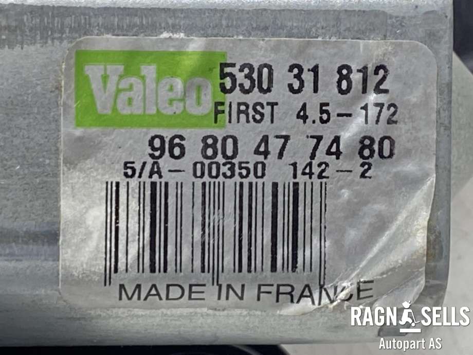Viskermotor bakrute til Peugeot 308 2011-2013 (Type I, Fase 2)  (VALEO|530 31 812|96 80 47 74 80|)