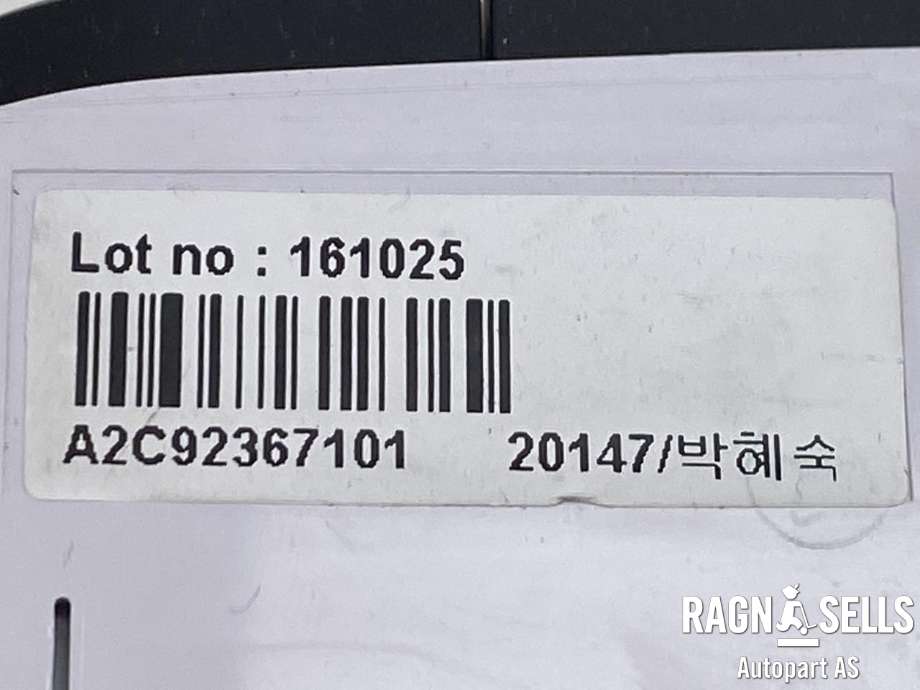 Varmeapparat betjening til Kia Soul 2014-2019 (Type II)  (97250E4021||161025|A2C92367101)