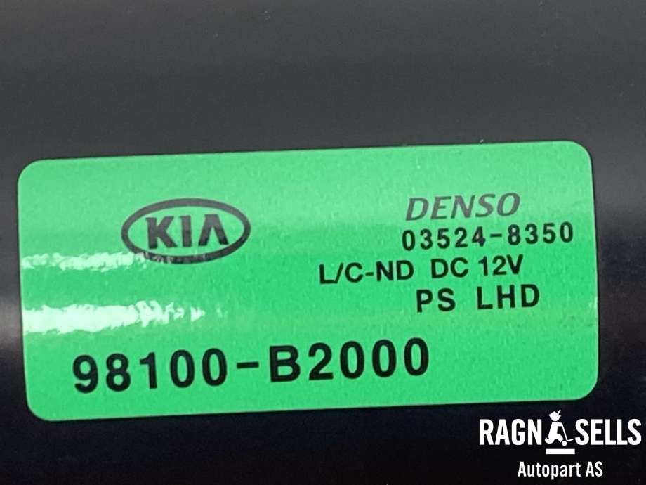 Viskermotor frontrute komplett m/overføring til Kia Soul 2014-2019 (Type II)  (DENSO|98100B2000||98110B2000)