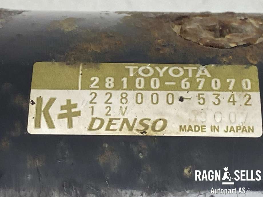 Starter diesel til Toyota Hiace 2001-2006 (Fase 2)  (DENSO|2810067070|2280005342|)