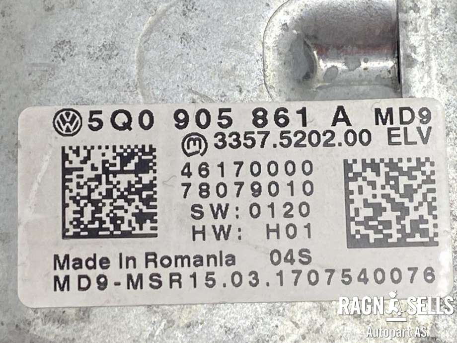 Rattaksel til VW e-Golf 2017-2020 (Fase 2)  (5Q0905861A|5Q1419502AJ|EP0916564B1)