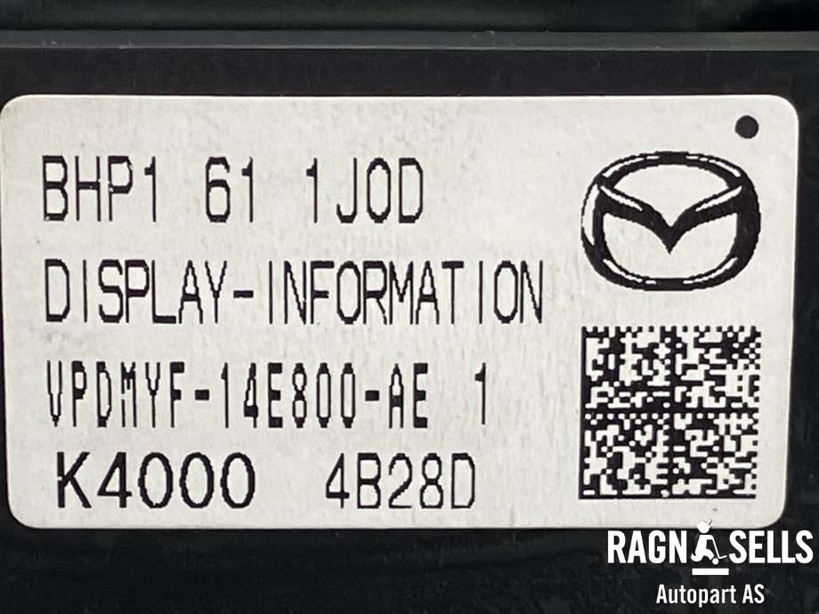 Bilstereo navigasjon skjerm til Mazda 3 2013-2016 (Type III, Fase 1)  (JMZBM642811141942|VPDMYF14E800AE|)