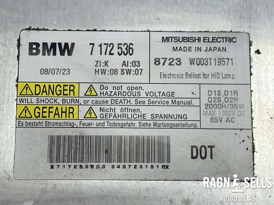 Styreenhet xenon/ballast til BMW 3-Serie 2005-2011 (E90/E91/E92/E93) (E90/E91/E92/E93) (63 11 7 318 327|)