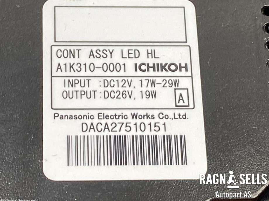 Frontlykt høyre full-LED til Nissan Leaf 2011-2017 (Type I)  (260103NA3C|A1K3100001|)