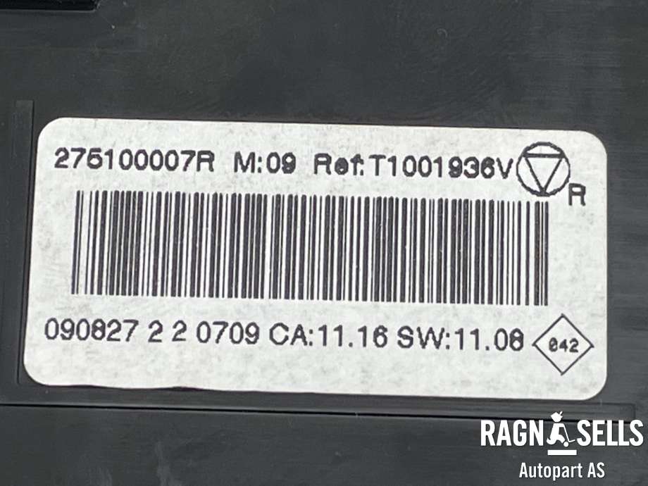 Varmeapparat betjening til Renault Megane 2009-2016 Type III  (275100007R|275103596R|)