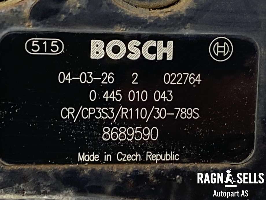 Dieselpumpe til Volvo XC70 2001-2004 (Type I, Fase 1)  (BOSCH|0445010043|8689590| 022764|CR/CP3S3/R110/30789S)