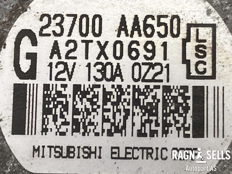 Dynamo til Subaru Outback 2009-2014 (Type IV)  (23700AA650|23700AA651| 23700AA811|)