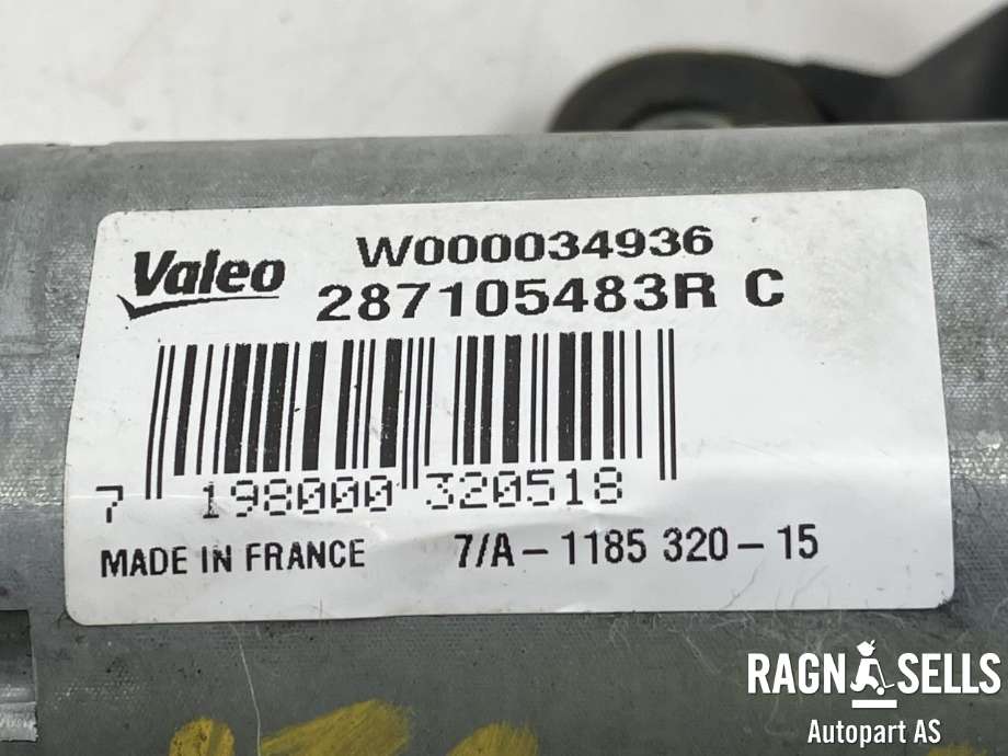 Viskermotor bakrute til Renault Zoe 2013-2019 (Fase 1)  (287105483R|)