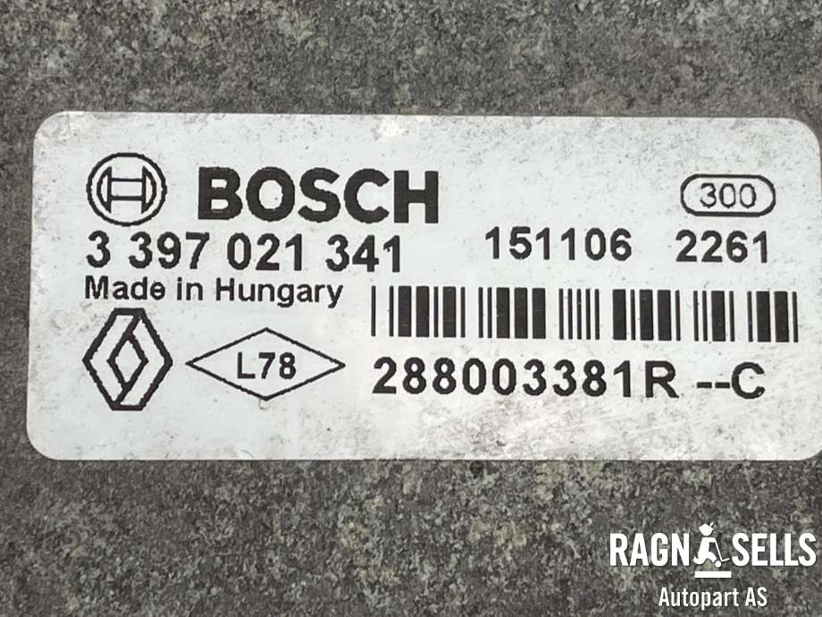 Viskermotor frontrute komplett m/overføring til Renault Zoe 2013-2019 (Fase 1)  (288003381R|)