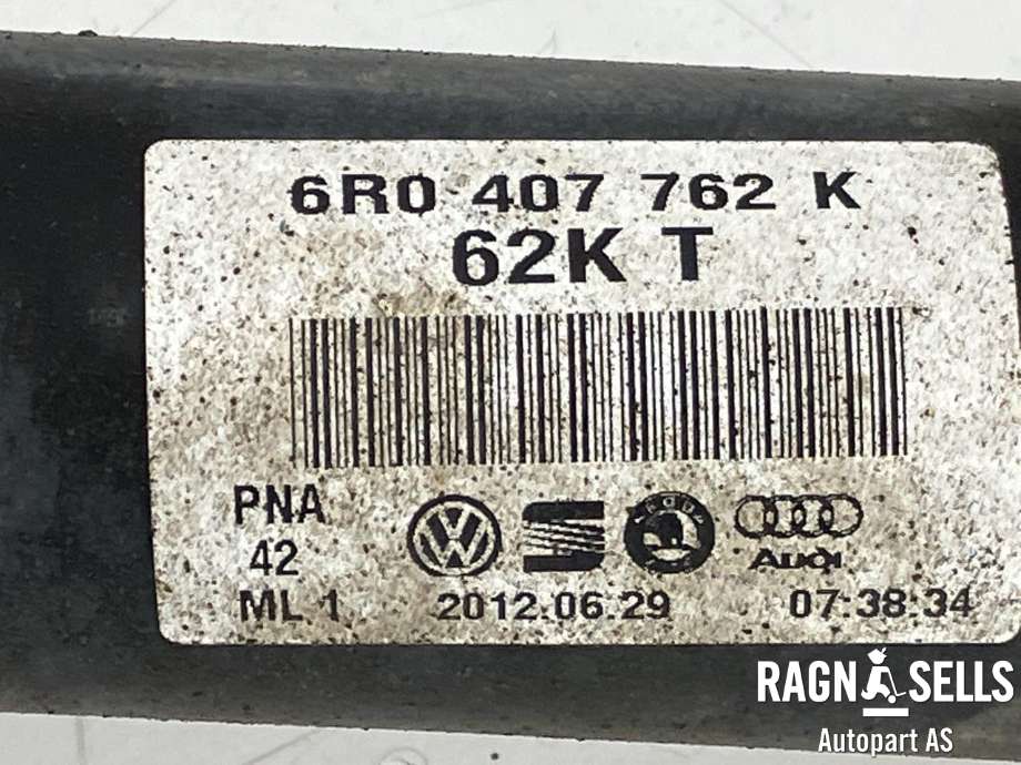Drivaksel høyre foran, bensin/manuell til VW Polo 2009-2014 (Type V, Fase 1)  (6R0407762K|)