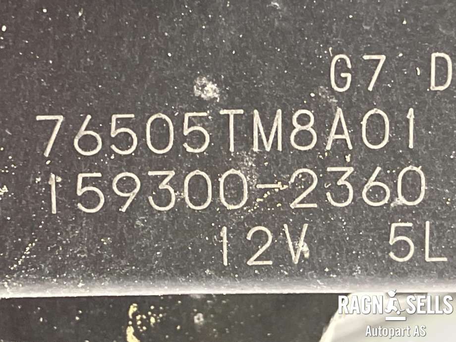 Viskermotor frontrute komplett m/overføring til Honda Insight 2009-2013 (76505TM8A01| 76530TM8A01|)