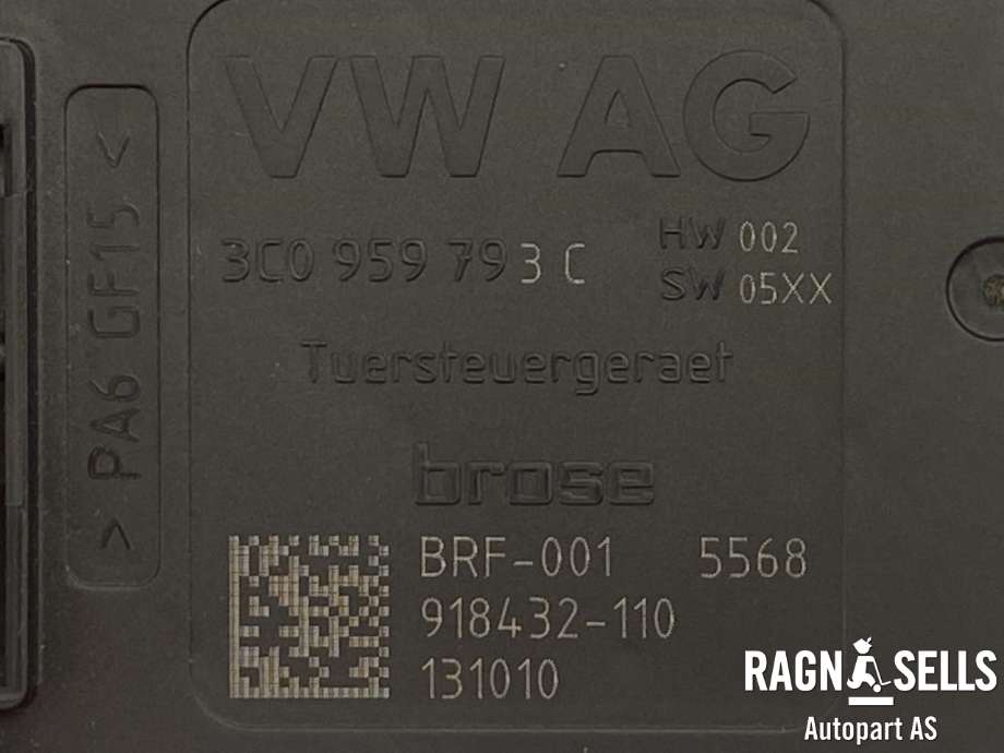 Ruteheis, kun motor, venstre foran til VW Tiguan 2011-2016 (Type I, Fase 2)  (5N0959701G|3C0959793C|0130822467)