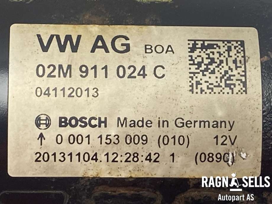 Starter diesel til VW Tiguan 2011-2016 (Type I, Fase 2)  (BOSCH|02M911024C| 0001153009|)