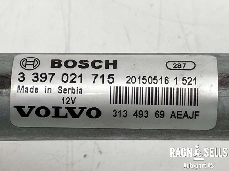Viskermotor frontrute komplett m/overføring til Volvo XC90 2015-2025 (Type II)  (31349369| 3397021715|31425981|)