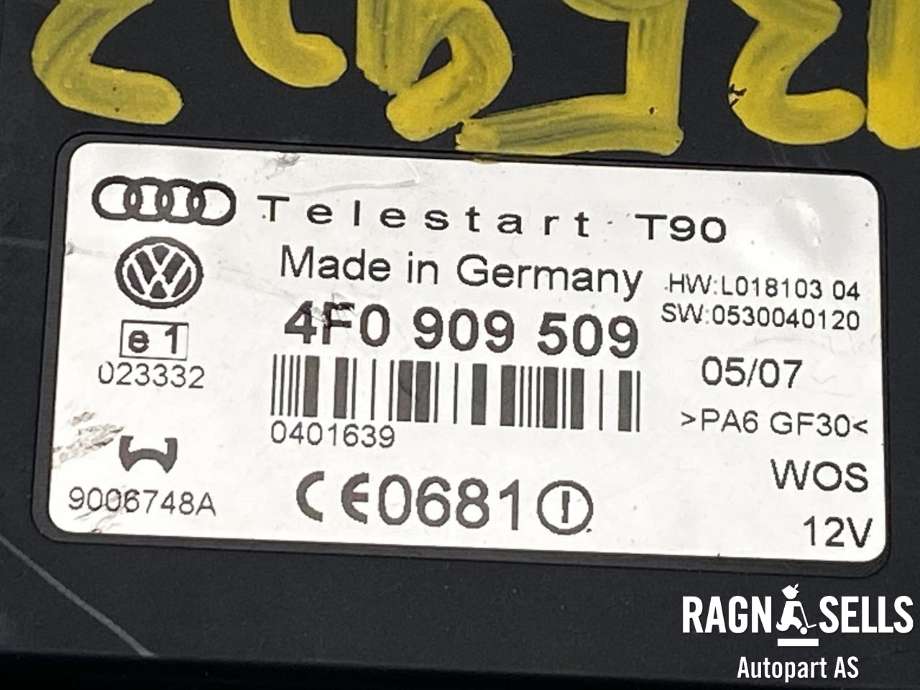 Styreenhet diverse til Audi A6, Allroad 2006-2008 (Type II, Fase 1) (C6) (C6) (WEBASTO|4F0909509|)