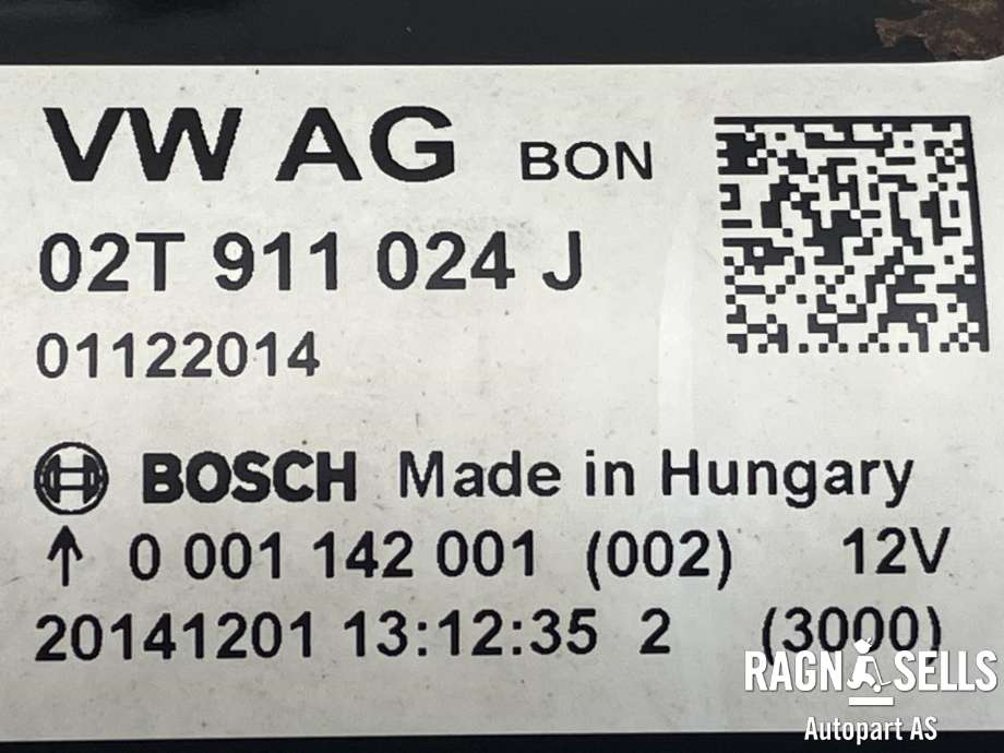 Starter til Škoda Rapid 2012-2019  (02T911024J|)