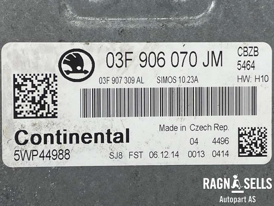 Styreenhet motor til Škoda Rapid 2012-2019  (03F906070JM|)