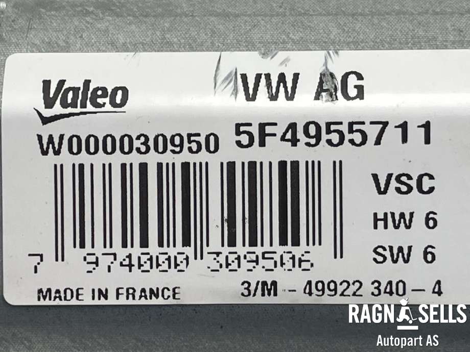 Viskermotor bakrute til Škoda Rapid 2012-2019  (5F4955711|5F4955711A|)
