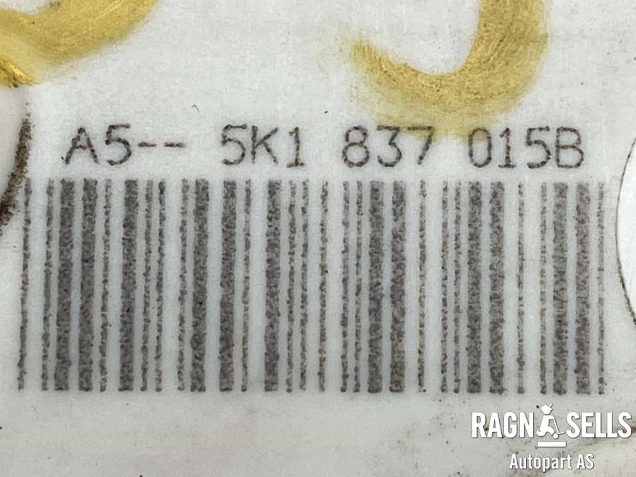 Låsekasse høyre foran til VW Polo 2009-2014 (Type V, Fase 1)  (5K1837015B|)