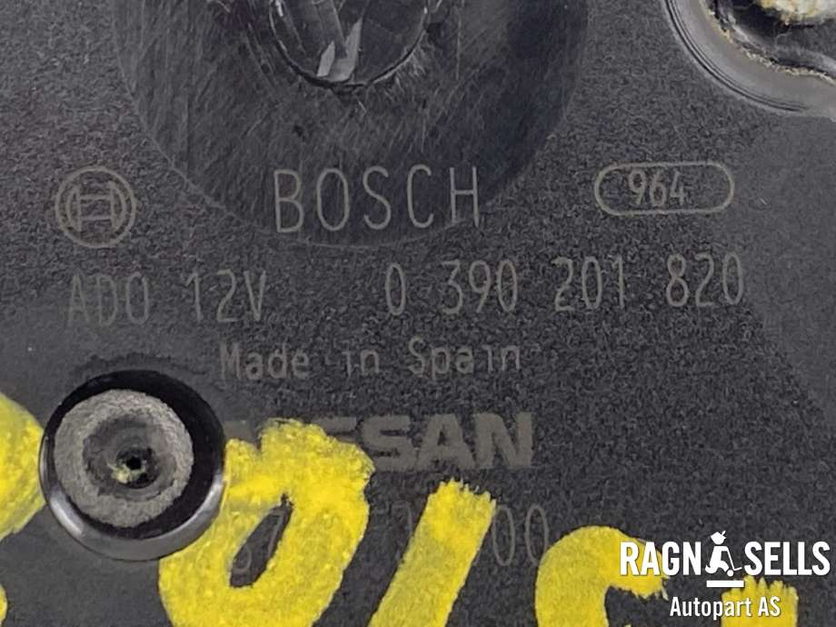 Viskermotor bakrute til Nissan Qashqai 2007-2010 (Type I, Fase 1)  (|28710JD000)