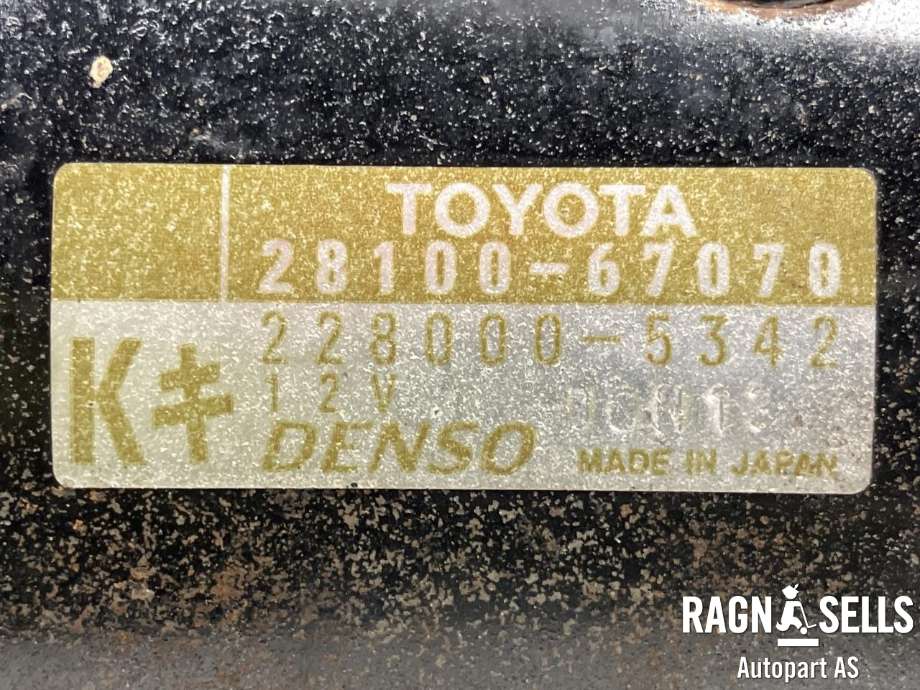 Starter diesel til Toyota Hiace 2001-2006 (Fase 2)  (2810067070|2810030050| 2810030051| 281003005184| 2810030080| 2810067040|)